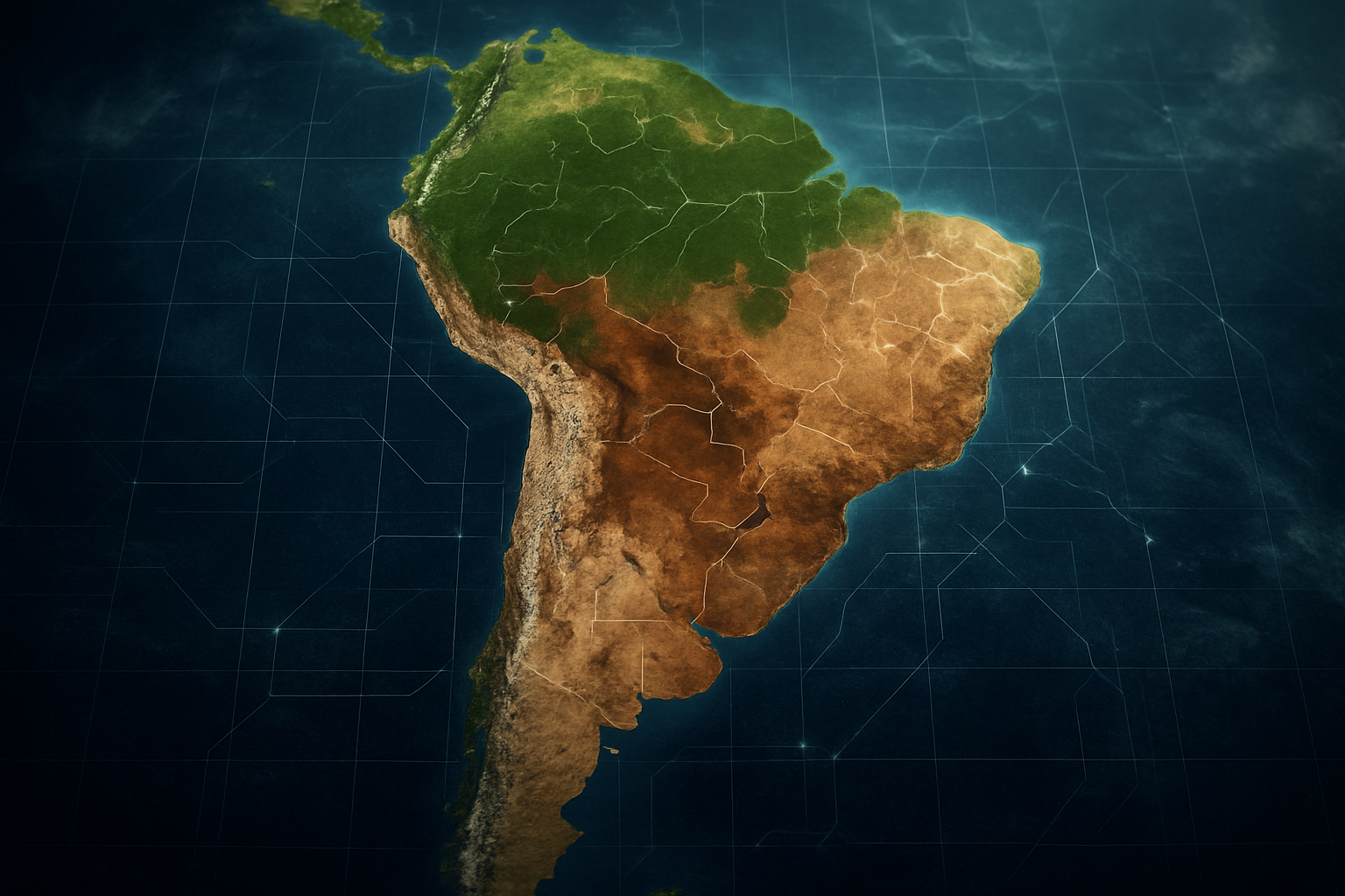 IA prevê secas na América do Sul com semanas de antecedência